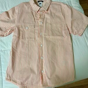Nike SB Red and White Striped Casual Shirt